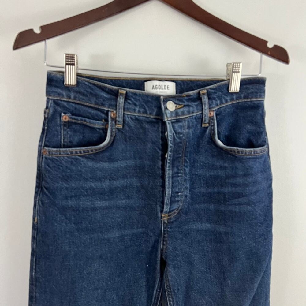 Agolde Riley Long High Rise Women Size 26 Button Fly - Picture 7 of 10